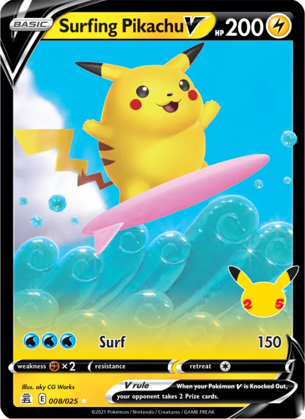 Surfing Pikachu V #8 — Celebrations