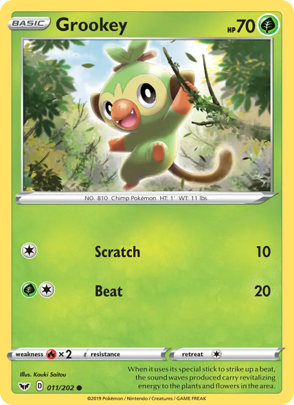 Grookey #11 — Sword & Shield