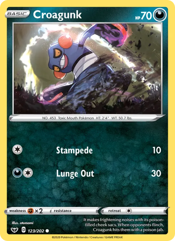 Croagunk #123 — Sword & Shield