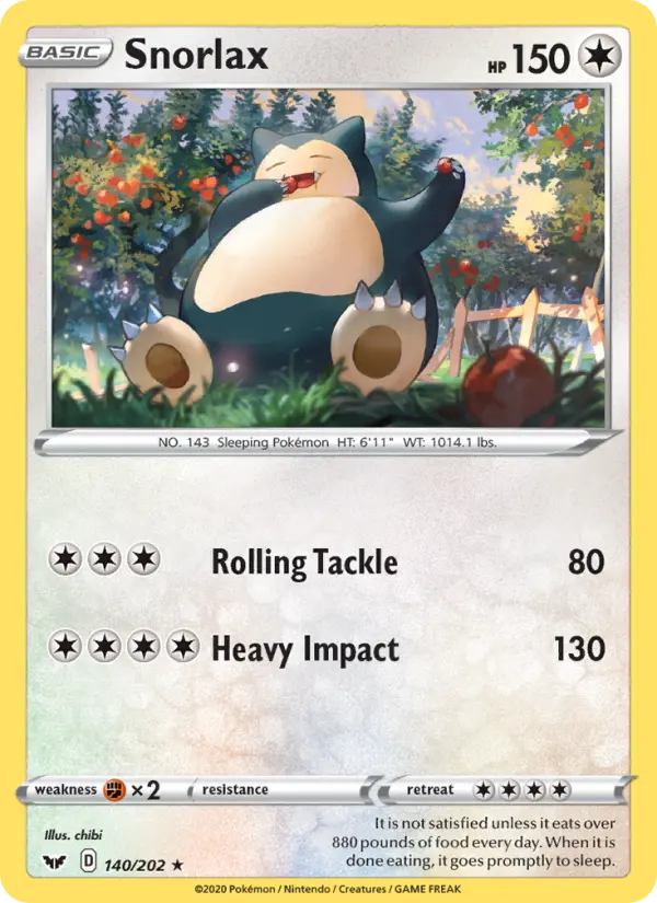 Snorlax #140 — Sword & Shield