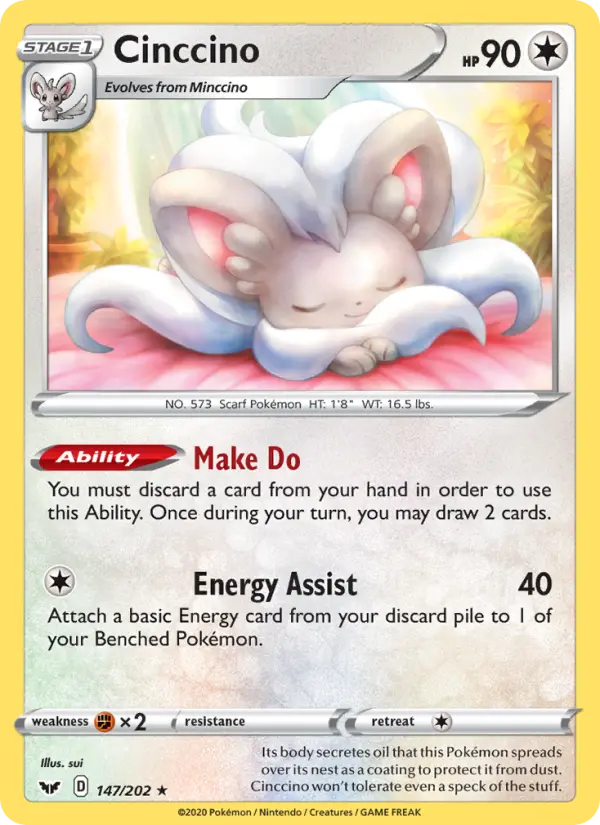 Cinccino #147 — Sword & Shield