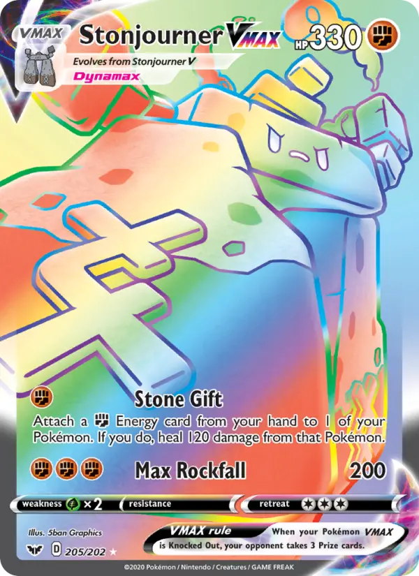 Stonjourner VMAX #205 — Sword & Shield