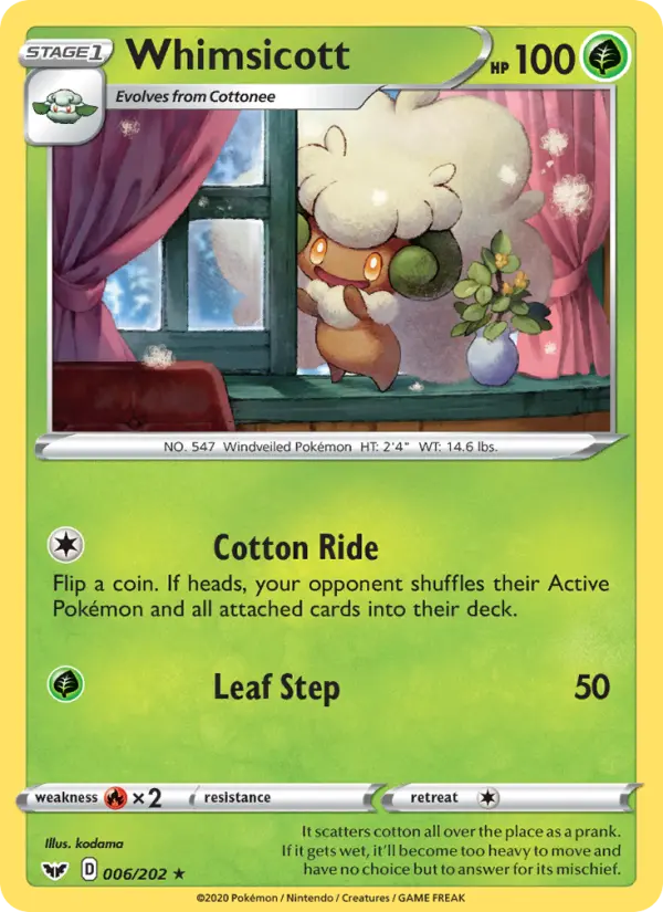 Whimsicott #6 — Sword & Shield