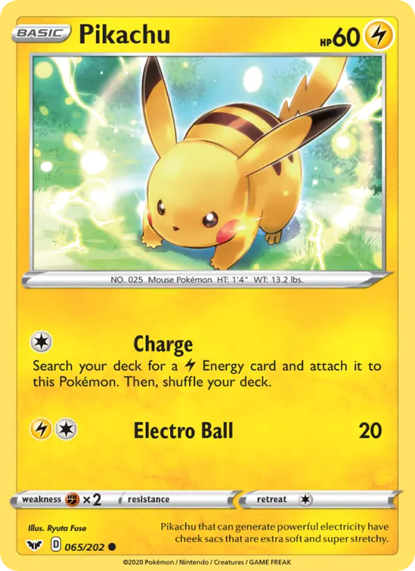 Pikachu #65 — Sword & Shield