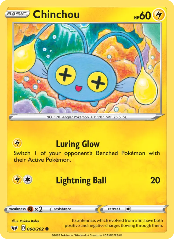 Chinchou #68 — Sword & Shield