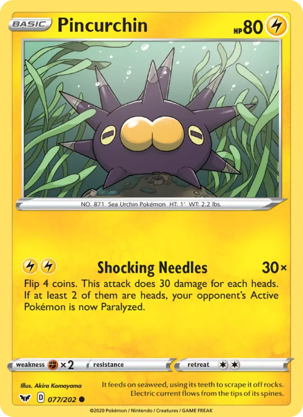Pincurchin #77 — Sword & Shield