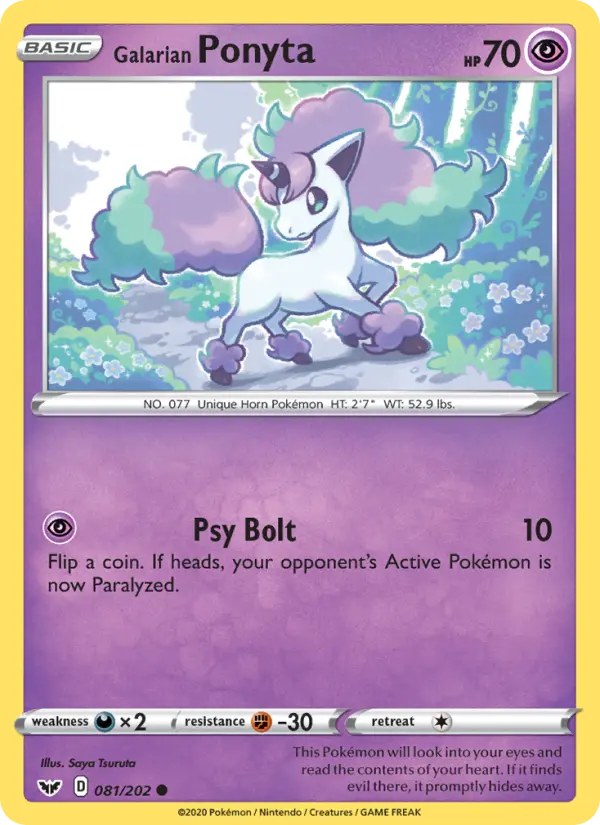 Galarian Ponyta #81 — Sword & Shield