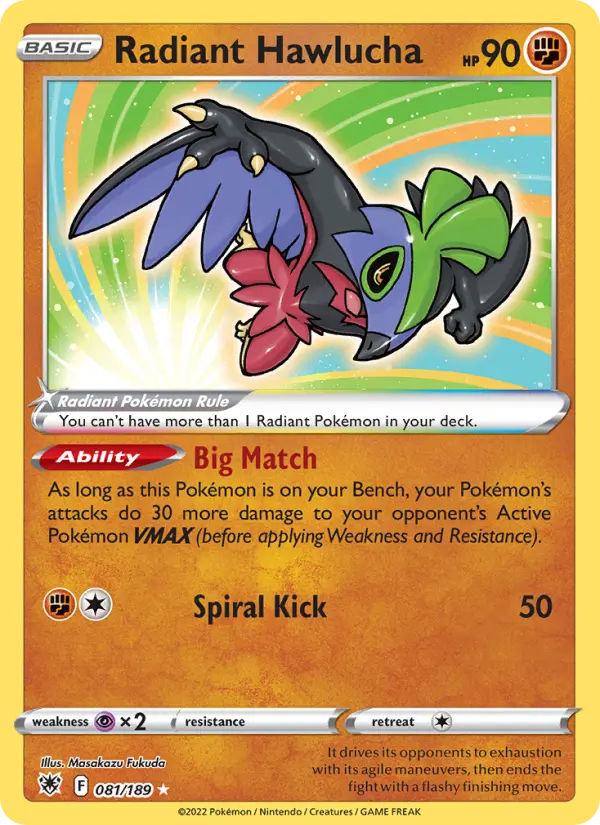 Radiant Hawlucha #081 — Astral Radiance
