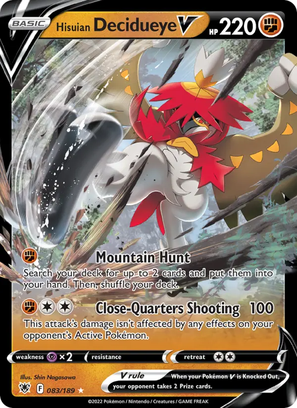 Hisuian Decidueye V #083 — Astral Radiance