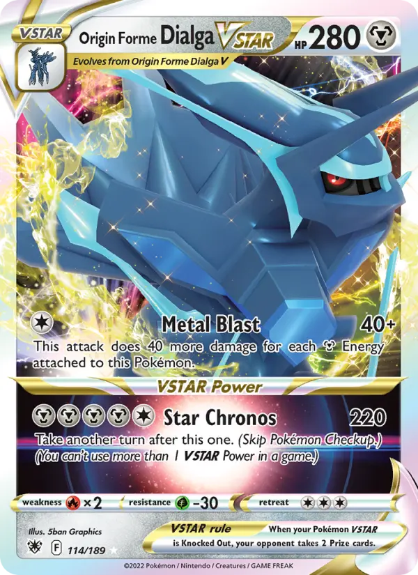 Origin Forme Dialga VSTAR #114 — Astral Radiance