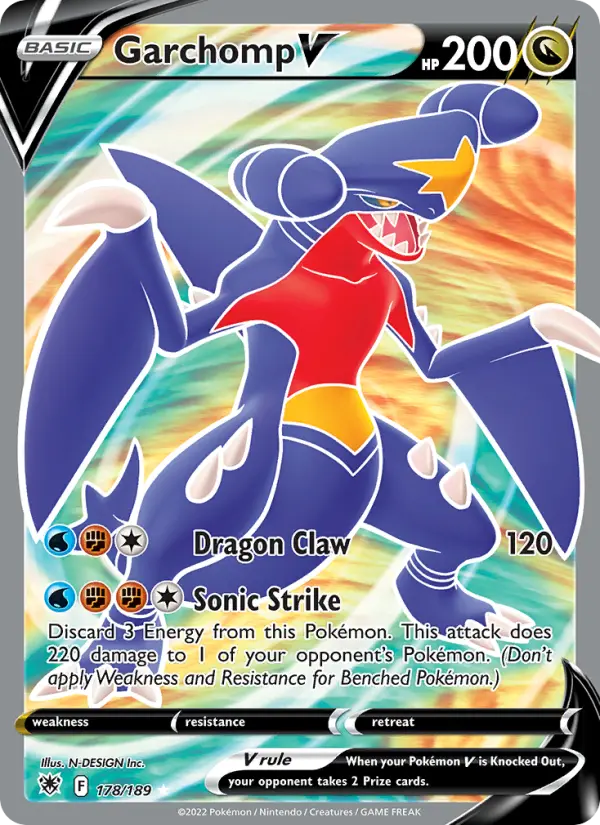 Garchomp V #178 — Astral Radiance