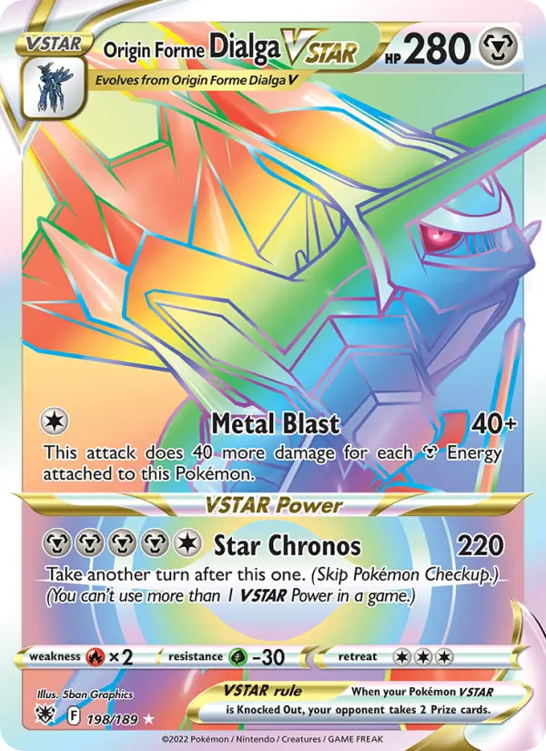 Origin Forme Dialga VSTAR #198 — Astral Radiance