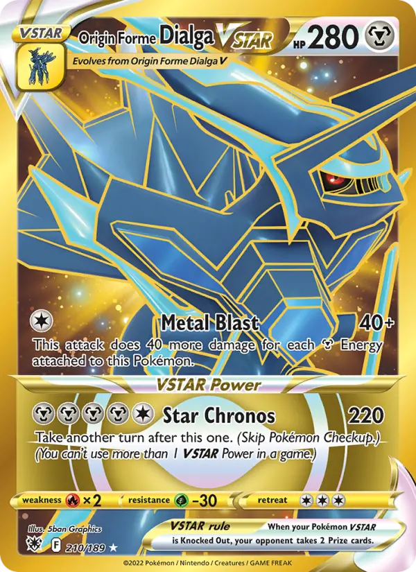 Origin Forme Dialga VSTAR #210 — Astral Radiance