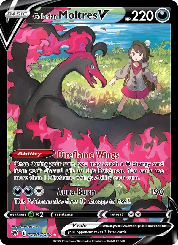 Galarian Moltres V #TG20 — Astral Radiance