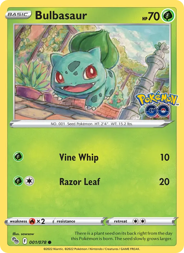 Bulbasaur #001 — Pokémon GO