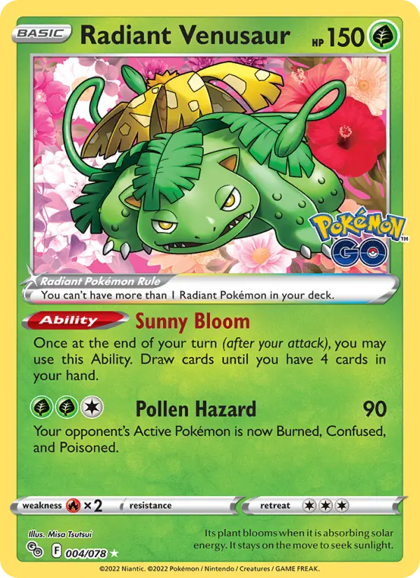 Radiant Venusaur #004 — Pokémon GO