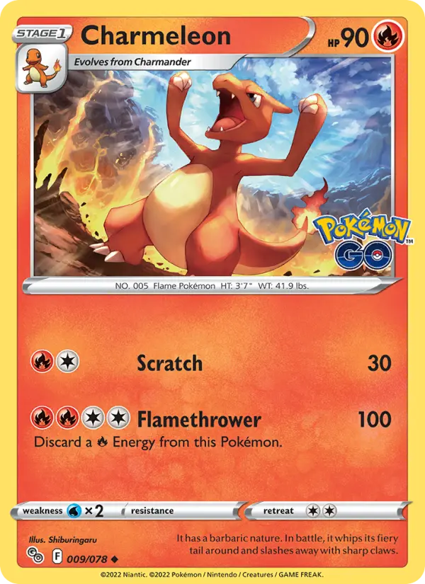 Charmeleon #009 — Pokémon GO