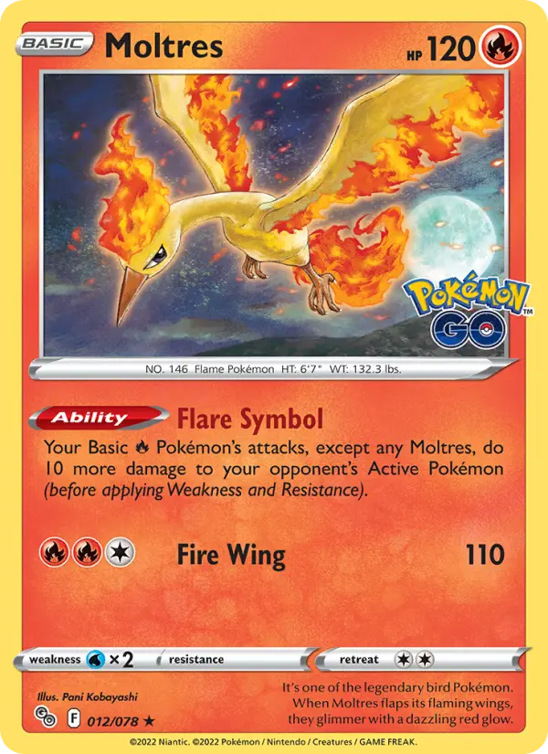 Moltres #012 — Pokémon GO