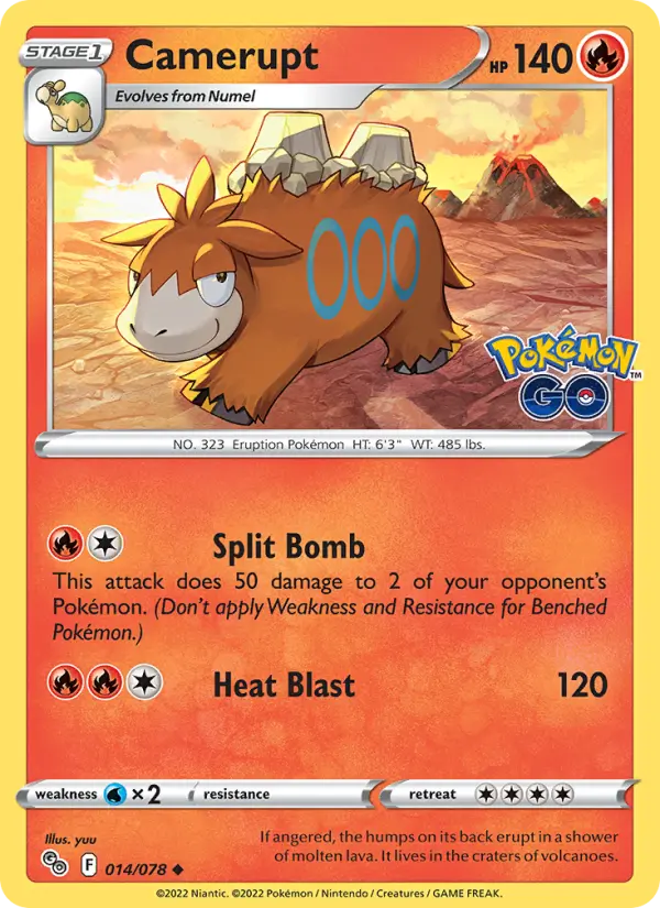 Camerupt #014 — Pokémon GO