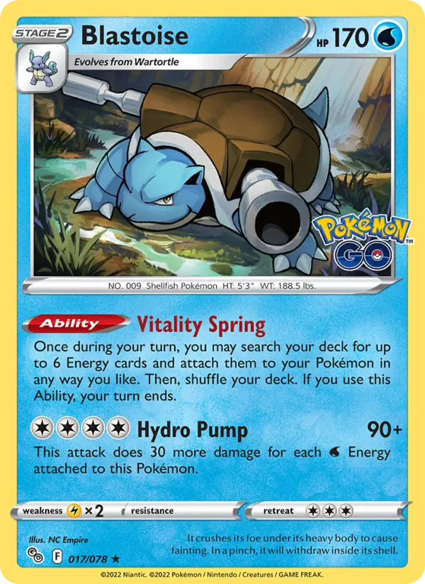 Blastoise #017 — Pokémon GO