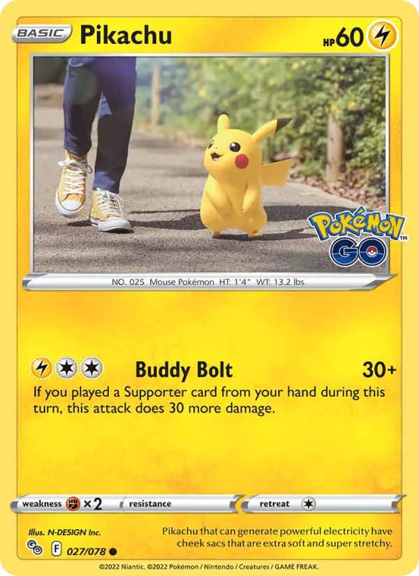 Pikachu #027 — Pokémon GO