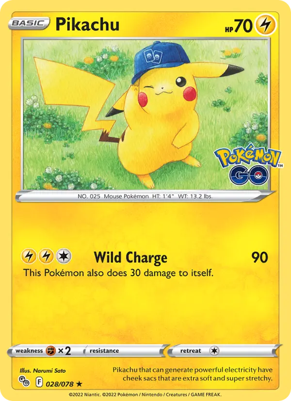 Pikachu #028 — Pokémon GO