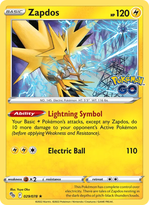 Zapdos #029 — Pokémon GO