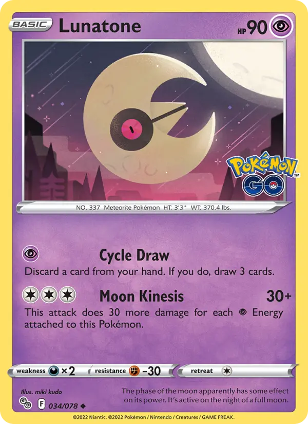 Lunatone #034 — Pokémon GO