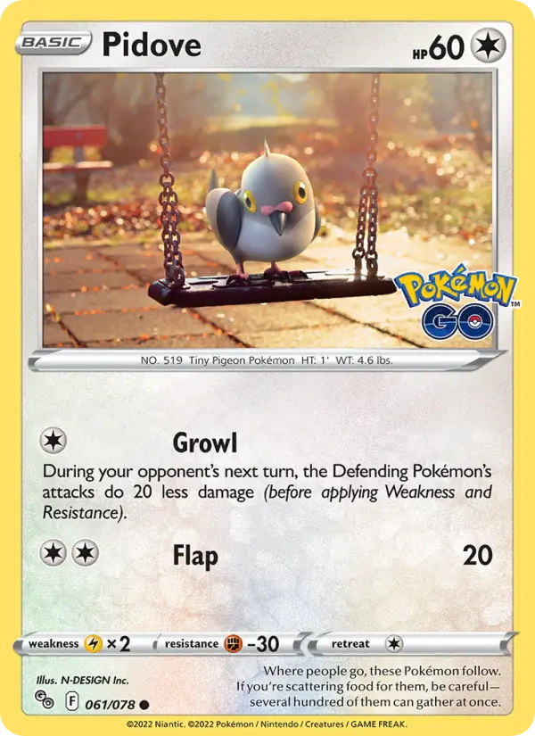 Pidove #061 — Pokémon GO