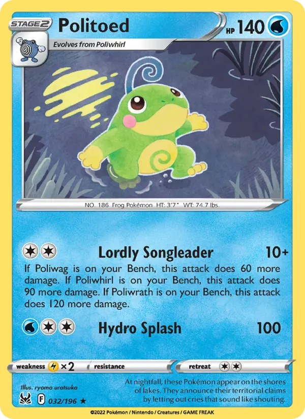 Politoed #032 — Lost Origin
