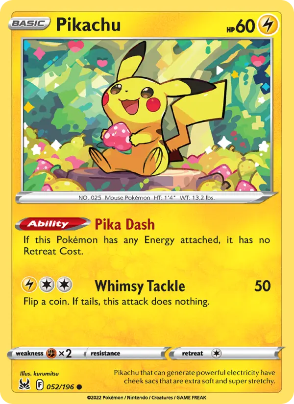 Pikachu #052 — Lost Origin