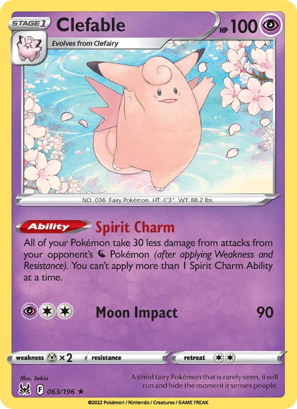 Clefable #063 — Lost Origin