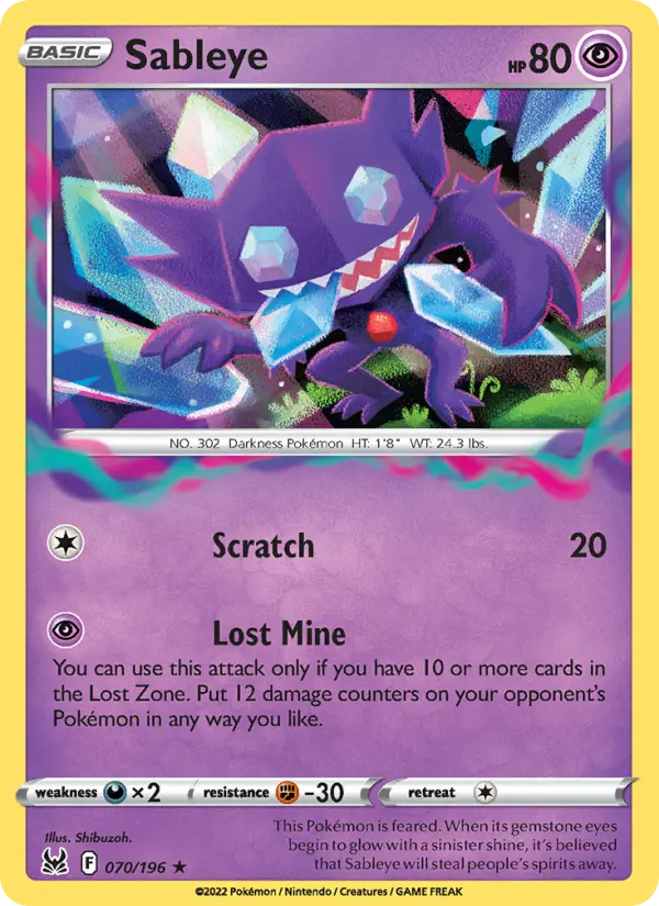 Sableye #070 — Lost Origin