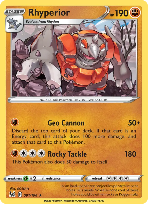 Rhyperior #091 — Lost Origin