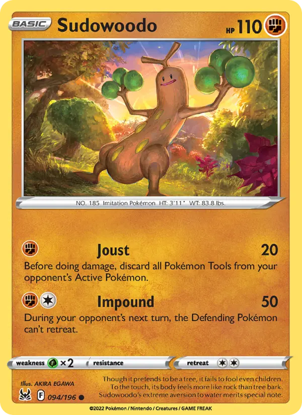 Sudowoodo #094 — Lost Origin