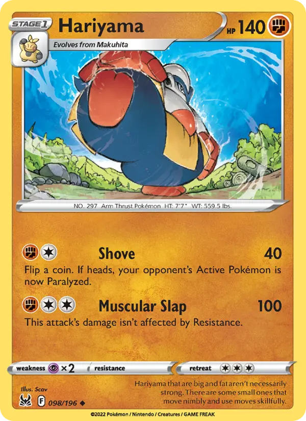 Hariyama #098 — Lost Origin