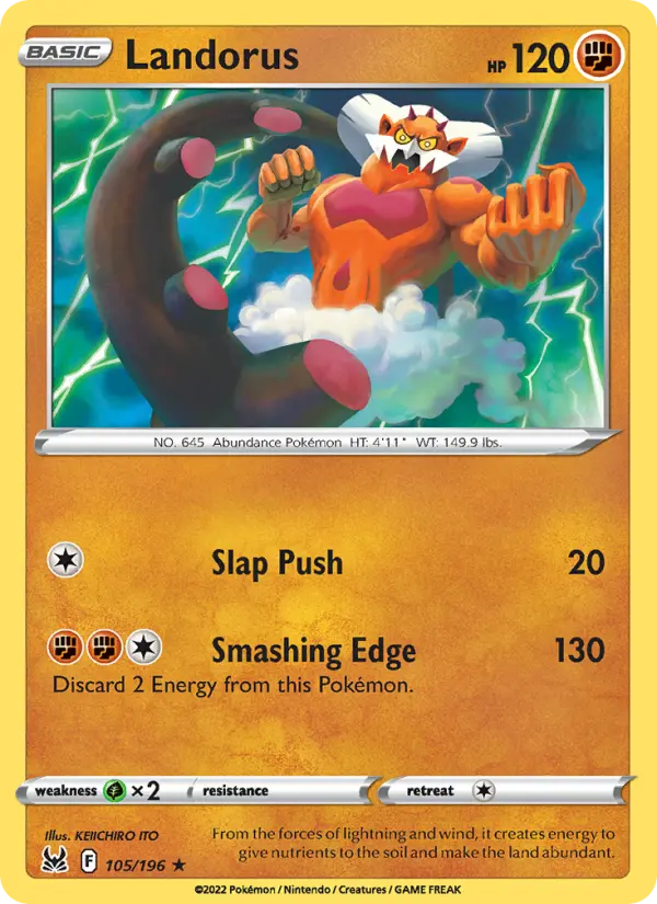 Landorus #105 — Lost Origin