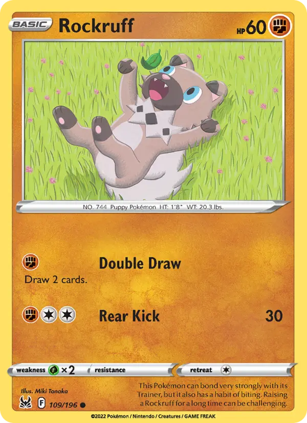 Rockruff #109 — Lost Origin
