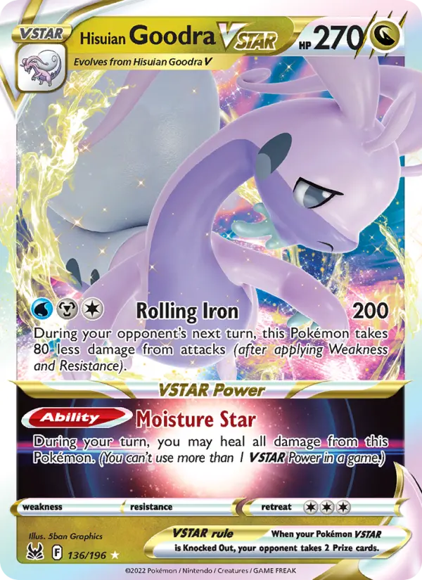 Hisuian Goodra VSTAR #136 — Lost Origin