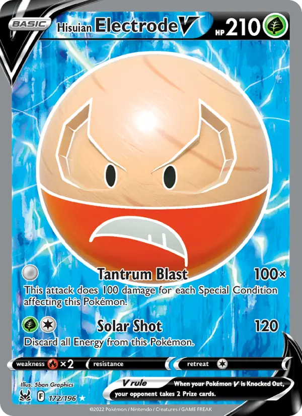 Hisuian Electrode V #172 — Lost Origin