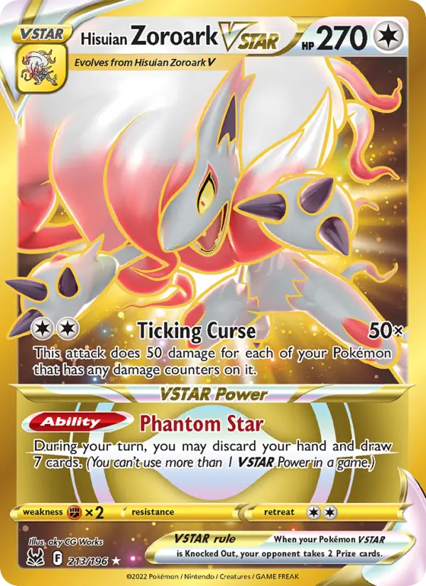 Hisuian Zoroark VSTAR #213 — Lost Origin