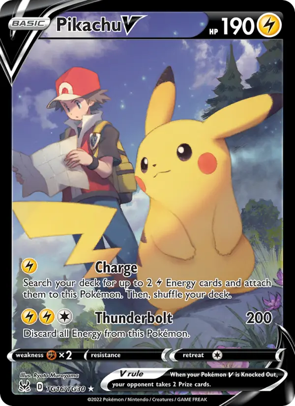 Pikachu V #TG16 — Lost Origin