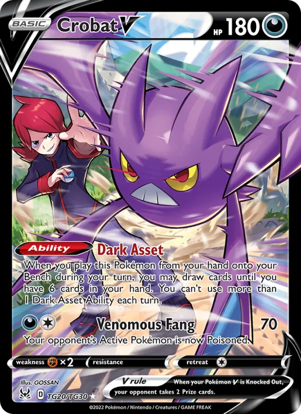 Crobat V #TG20 — Lost Origin