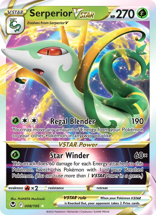 Serperior VSTAR #008 — Silver Tempest