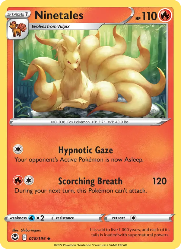 Ninetales #018 — Silver Tempest