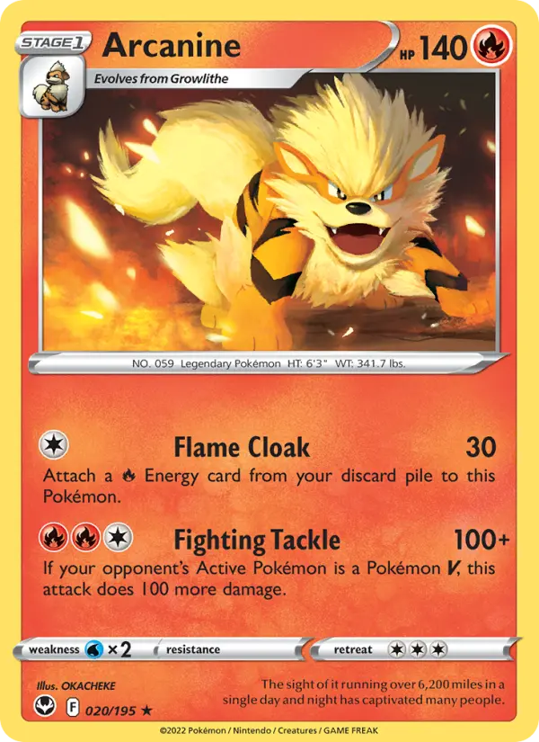 Arcanine #020 — Silver Tempest