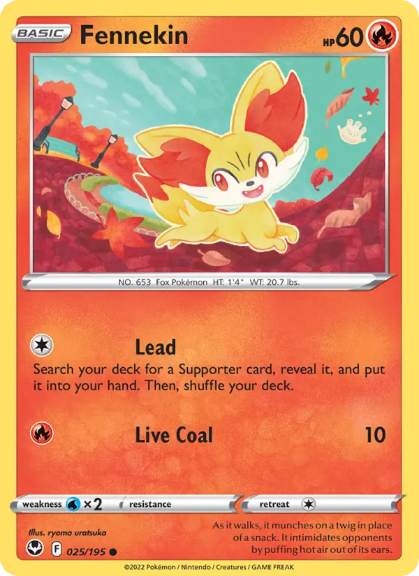 Fennekin #025 — Silver Tempest