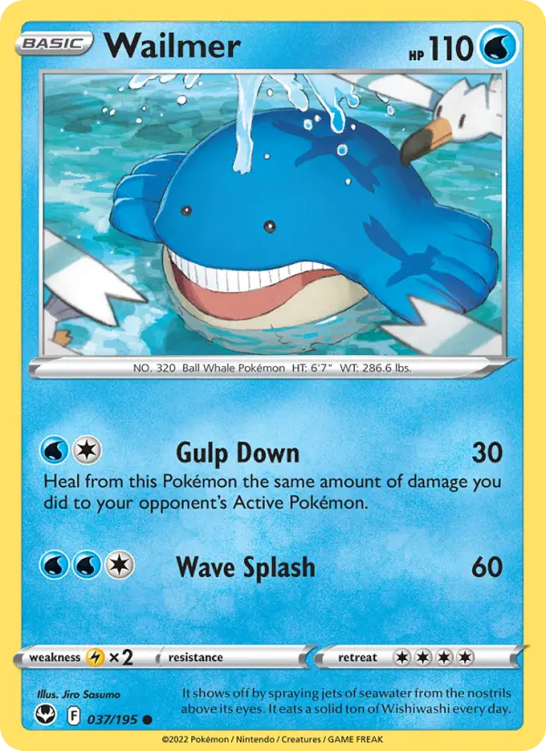 Wailmer #037 — Silver Tempest