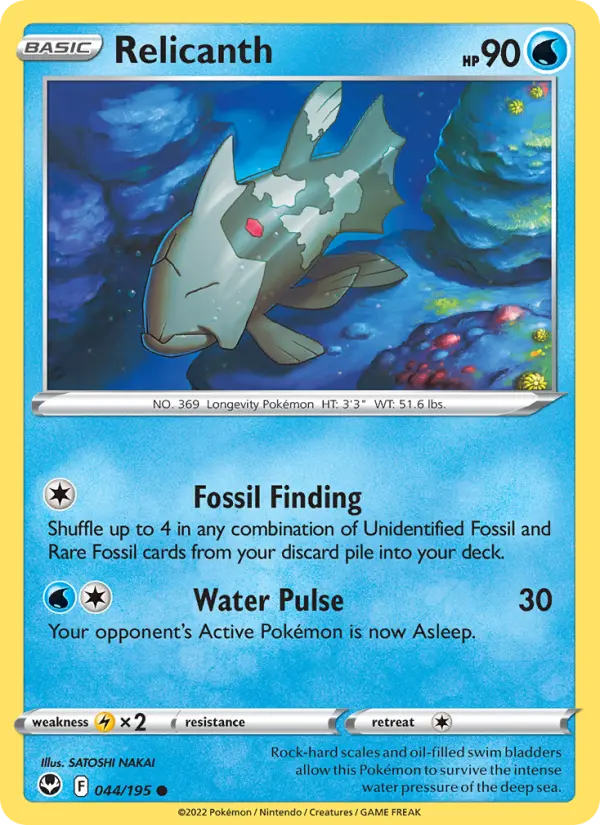 Relicanth #044 — Silver Tempest