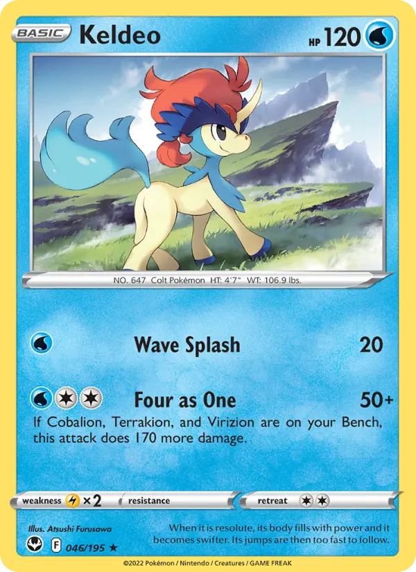 Keldeo #046 — Silver Tempest